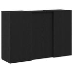 Reception Desk Black Oak 155x50x103.5 cm Engineered Wood 3324197