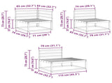 Outdoor Sofa Set Natural Solid Acacia Wood 3368142