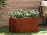 Garden Planter Rusty 50 x 32 x 40 cm Weathering Steel 876356
