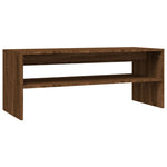 ZNTS Coffee Table Brown Oak 100x40x40 cm Engineered Wood 815257