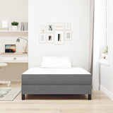 Bed Mattress with Mattress Light Grey 120 x 190 cm Fabric 42008276
