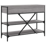 Console Table with Drawers and Shelves Grey Sonoma Engineered Wood 833406