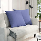 Sofa Pillows 2 pcs Jeans Blue 80 x 80 cm Fabric 42014054