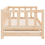 Day Bed with Trundle without Mattress 90x200 cm Solid Wood 836156
