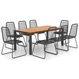 Dining Set Black and Brown 3060129