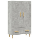 Highboard Concrete Grey 70x31x115 cm Engineered Wood 812568