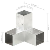 Post Connectors 4 pcs Y Shape Galvanised Metal 71x71 mm 145458