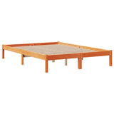 Bookcase Bed without Mattress Wax Brown 140x200 cm Solid Wood Pine 3321644