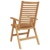 Chair Folding 2 pcs Brown 64.5 x 52 x 108 cm Solid Teak Wood 42006411
