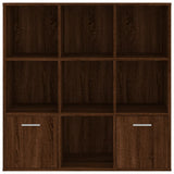 Book Cabinet Brown Oak 98x30x98 cm 815449