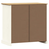 Sideboard with Drawers VIGO 78x40x75 cm White Solid Wood Pine 353203