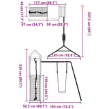 Outdoor Playset Solid Wood Douglas 3279095