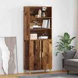 Highboard Old Wood 69.5 x 32.5 x 180 cm Engineered Wood 3415608