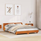 Bed Frame without Mattress Wax Brown 140x190 cm Solid Wood Pine 850742