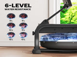 Water Rowing Machine with Wheels, Vertical Storage, Adjustable Resistance, for Strength, Cardio T3398P376847