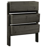 Garden Folding Planter Grey 60x14x75 cm Solid Firwood 314841