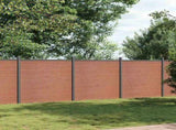 Fence Panel Brown 526x186 cm WPC 3282800