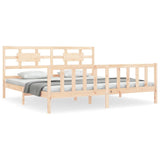 Bed Frame without Mattress 200x200 cm Solid Wood Pine 3192576