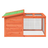 Rabbit Hutch Brown 100.5x54x55 cm Solid Wood Pine 172289