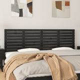 Wall Headboard Black 166x3x63 cm Solid Wood Pine 824752
