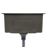 Handmade Kitchen Sink Black Stainless Steel 145083