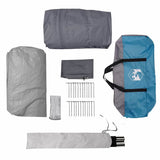 Tunnel Tent 4-Person with Roof Blue and Grey 778 x 356 x 210 cm 42004039
