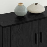 Wall-mounted TV Cabinet Set 2 pcs Black Oak 80 x 34.5 x 40 cm 3415603