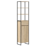 Bathroom Cabinet Sonoma 40 x 30 x 180 cm Engineered Wood 886493