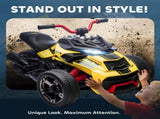 12V Kids Electric Ride On Car with 3 Wheeler, MP3 Player, Horn, 2 Speeds, LED Lights for Boys & T3398P422432