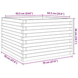 Garden Planter 70x70x46 cm Impregnated Wood Pine 3282418