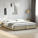 Bed Frame without Mattress Sonoma Oak 180x200 cm Super King 3279828