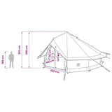 Tipi Tent Army Green 700 x 700 x 395 cm Polyester and Steel 42028714