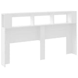 LED Headboard White 180x18.5x103.5 cm Engineered Wood 837358