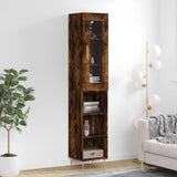 Highboard Smoked Oak 34.5x34x180 cm Engineered Wood 3199358