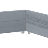 Raised Bed Hexagon Grey 160x160 cm Solid Wood Pine 4010319