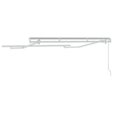 Awning Frame Retractable Manual White 2.5 x 2 m Metal 42002540
