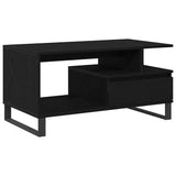Coffee Table Black Oak 90 x 49 x 45 cm Engineered Wood 862969