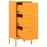 Storage Cabinet Mustard Yellow 42.5x35x101.5 cm Steel 336182
