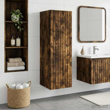 Wall-mounted Bathroom Cabinet Smoked Oak 33 x 34.5 x 60 cm 890667