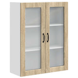 Wall Glass Cabinet PORTO Sonoma Oak 80 x 31 x 100 cm 885507