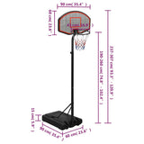 Basketball Stand Black 237-307 cm Polyethene 93653