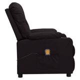 Massage Chair Black Faux Leather 339129