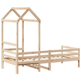 Day Bed with Roof without Mattress 80x200 cm Solid Wood 3282188