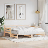 Daybed with Trundle without Mattress 80x200 cm Solid Wood 836150