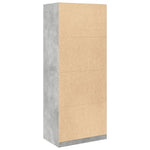 Wardrobe Concrete Grey 80x50x200 cm Engineered Wood 3307759