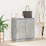 LED Sideboard Concrete Grey 71 x 34.5 x 75 cm Engineered Wood 869645