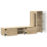 TV Cabinet Set FLORIN 3 pcs Sonoma Oak Engineered Wood 3397936