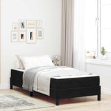 Box Spring Bed with Mattress Black 100 x 220 cm Fabric 3398781
