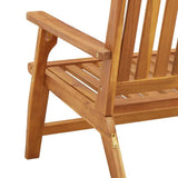 Relax Bench Brown Solid Acacia Wood 367818