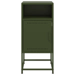 ZNTS Bedside Cabinet Olive Green 36x39x78 cm Steel 846574